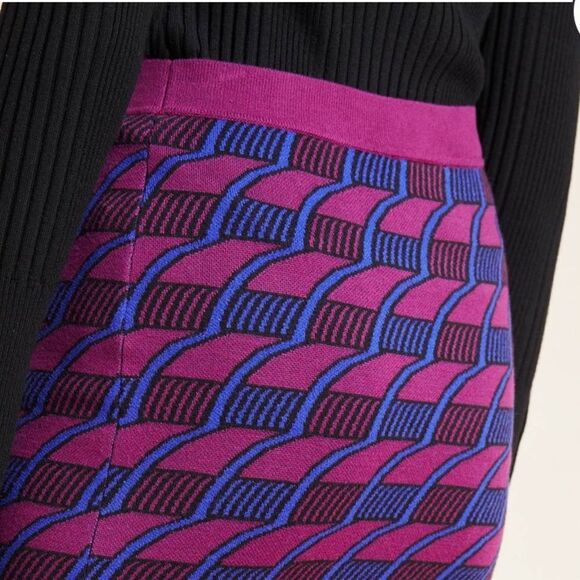 Anthropologie Patterned Sweater Pencil Midi Skirt Size XL NWT - Picture 7 of 11